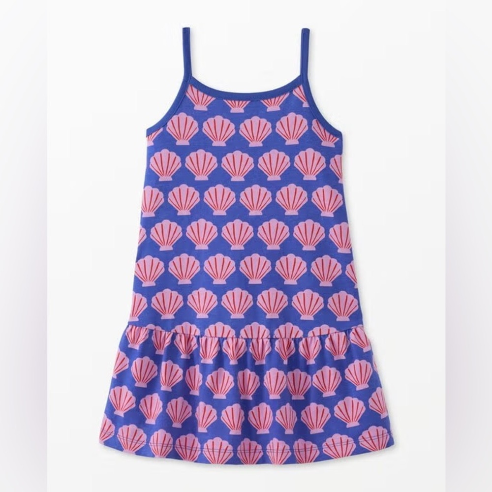 Hanna Andersson Pink Shells tank top dress